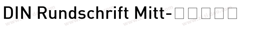 DIN Rundschrift Mitt字体转换